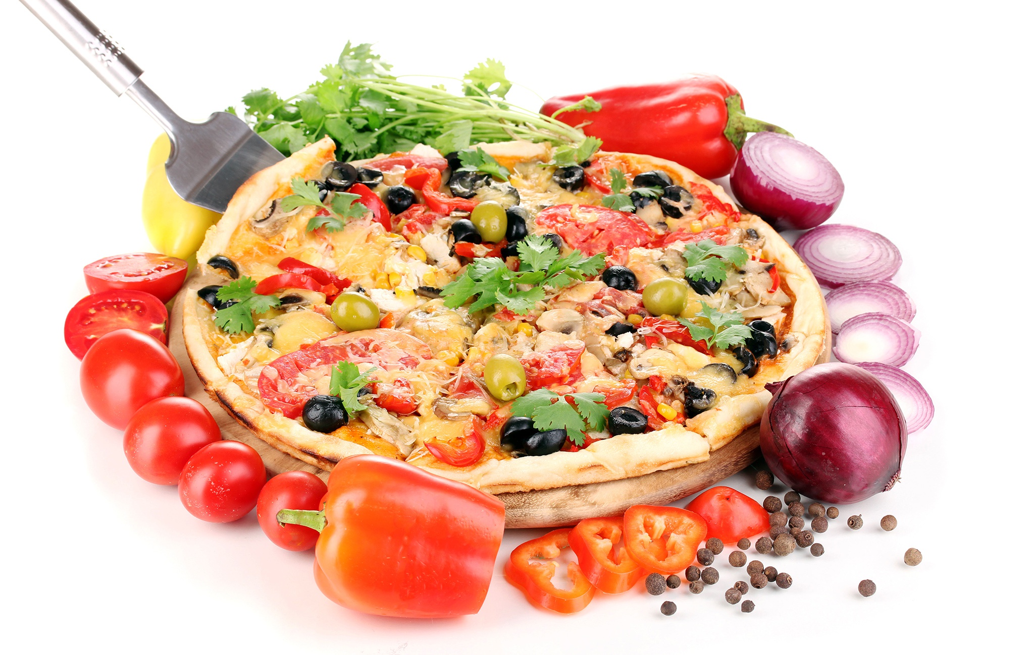 Avocado Egg Salad Cheese Pizza