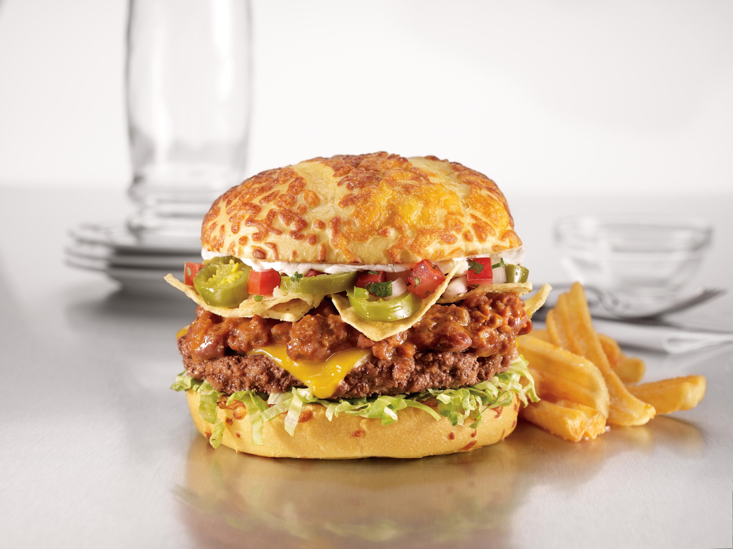 Air Fryer Hot Cheese Burger