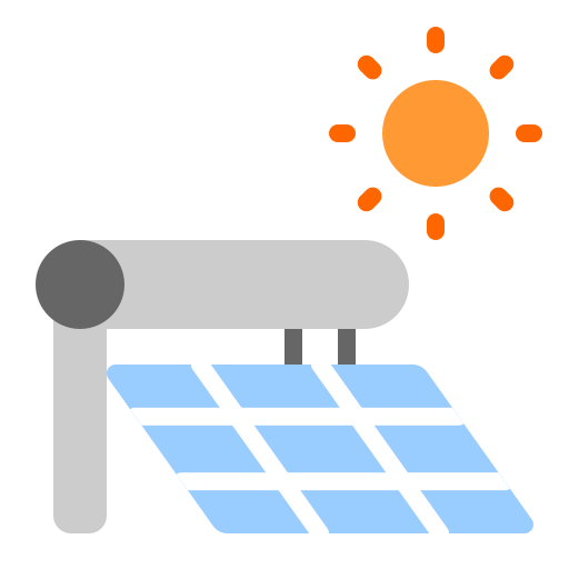 What are the three major types of solar hot water systems?